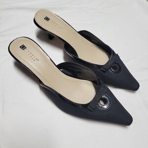 Carole Little Black Pointed Heels